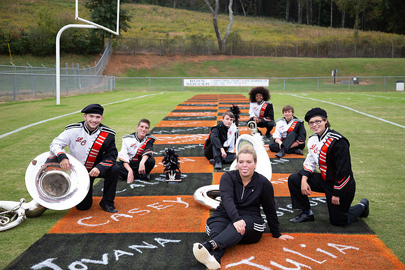 LCHS band Senior squares 2018-4676